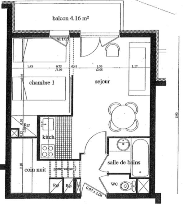 Pied Des Pistes, 2 Pieces, 6Pers, Piscine Et Sauna 里苏尔 外观 照片